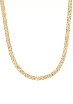 Outlet 🛒 2 Row Rope Necklace in 10K Yellow Gold by Belk & Co. ❤️ -DealsBelk & Co. Store Belk 24071