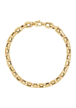 Wholesale 🎁 6x10MM Parallel Oval Cable Link Bracelet in 10K Yellow Gold by Belk & Co. 🎉 -DealsBelk & Co. Store Belk 24075