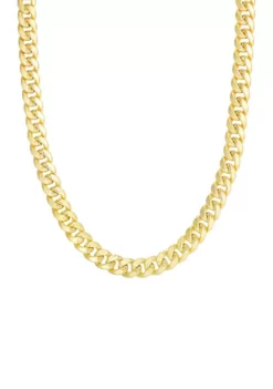Cheapest 😀 Men's Gold Semi Solid Miami Cuban Link Necklace by Belk & Co. 😉