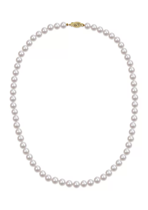 Coupon ๐คฉ 18" 6-6.5MM Japanese Akoya Cultured Pearl Necklace with 14K FE Clasp, AA Quality by Belk & Co. ๐ 5 Coupon ๐คฉ 18" 6-6.5MM Japanese Akoya Cultured Pearl Necklace with 14K FE Clasp, AA Quality by Belk & Co. ๐ - Image 5
