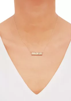 Outlet 😍 10K Bar Necklace with Rope Chain by Belk & Co. 🔥 -DealsBelk & Co. Store Belk 2420