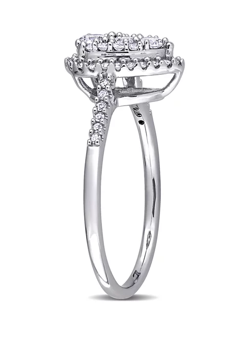 Coupon ๐ 1/2 ct. t.w. Diamond Composite Pear Shape Halo Engagement Ring in 10k White Gold by Belk & Co. ๐ 2 Coupon ๐ 1/2 ct. t.w. Diamond Composite Pear Shape Halo Engagement Ring in 10k White Gold by Belk & Co. ๐ - Image 2