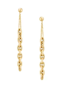 Coupon ๐ Rolo Chain with Ball Post Earrings in 10K Yellow Gold by Belk & Co. ๐ฅ