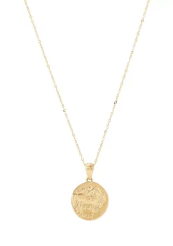 Cheapest 👏 Coin Medallions Necklace with 18" Cable Chain in 10K Yellow Gold by Belk & Co. 🎁