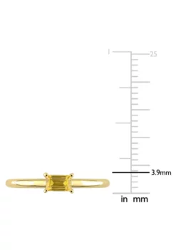 Best deal 💯 1/3 CT TGW Baguette Yellow Sapphire Solitaire Stackable Ring in 10k Yellow Gold by Belk & Co. 🔥 -DealsBelk & Co. Store Belk 24332