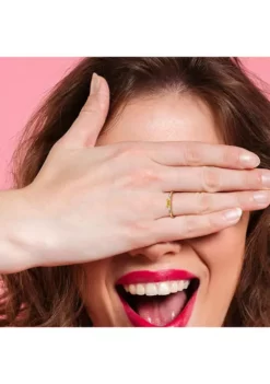 Best deal 💯 1/3 CT TGW Baguette Yellow Sapphire Solitaire Stackable Ring in 10k Yellow Gold by Belk & Co. 🔥 -DealsBelk & Co. Store Belk 24333