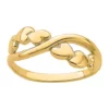 Best reviews of ⭐ 14K Yellow Gold Polished with X Design Heart Band by Belk & Co. 💯