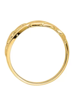 Best reviews of ⭐ 14K Yellow Gold Polished with X Design Heart Band by Belk & Co. 💯 -DealsBelk & Co. Store Belk 24338