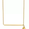 Promo 🛒 Polished Heart Necklace in 14K Yellow Gold by Belk & Co. 💯