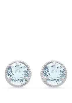 Flash Sale ✨ 1.6 ct. t.w. Aquamarine Stud Earrings by Belk & Co. 🎁
