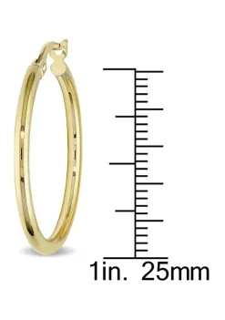 Best deal 🎉 Hoop Earrings in 10K Polished Yellow Gold by Belk & Co. 🌟 -DealsBelk & Co. Store Belk 24374
