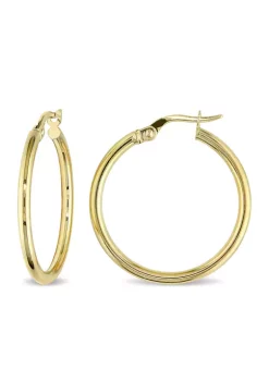 Best deal 🎉 Hoop Earrings in 10K Polished Yellow Gold by Belk & Co. 🌟 -DealsBelk & Co. Store Belk 24375
