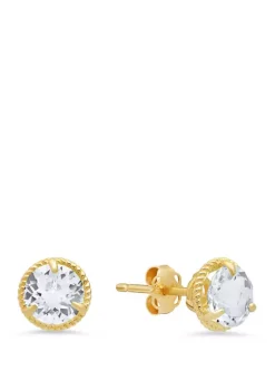 Top 10 🌟 White Topaz Stud Earrings by Belk & Co. 👏 -DealsBelk & Co. Store Belk 24377