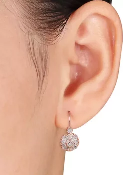 Promo 👍 Diamond Earrings in 14k Rose Gold by Belk & Co. 🧨 -DealsBelk & Co. Store Belk 2444