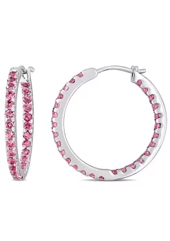 Promo ๐ 1.62 CT TGW Pink Tourmaline Inside Outside Hoop Earrings in 10k White Gold by Belk & Co. ๐ฅ 7 Promo ๐ 1.62 CT TGW Pink Tourmaline Inside Outside Hoop Earrings in 10k White Gold by Belk & Co. ๐ฅ -DealsBelk & Co. Store Belk 24442