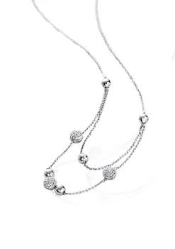 Best Pirce 🛒 0.14 ct. t.w. Diamond Necklace in Sterling Silver by Belk & Co. 🎉 -DealsBelk & Co. Store Belk 24472