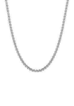 Cheapest 🛒 Stainless Steel Square Rolo Necklace with Satin Finish by Belk & Co. 🥰