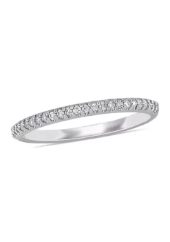 Cheap 👍 1/8 ct. t.w. Diamond Eternity Ring in 14K White Gold by Belk & Co. 🎁 -DealsBelk & Co. Store Belk 24532