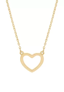 Wholesale 😍 Polished Heart Necklace in 10k Yellow Gold by Belk & Co. 👍 -DealsBelk & Co. Store Belk 2455
