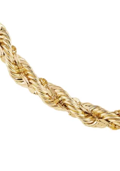 Deals ✔️ Hollow Rope Chain Bracelet in 10K Yellow Gold by Belk & Co. 🤩 -DealsBelk & Co. Store Belk 24557