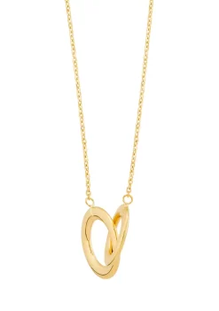 Brand new ⭐ Interlock Paperclip on Cable Chain Necklace in 10K Yellow Gold by Belk & Co. 🥰 -DealsBelk & Co. Store Belk 24561