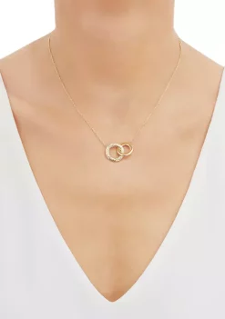 Brand new ⭐ Interlock Paperclip on Cable Chain Necklace in 10K Yellow Gold by Belk & Co. 🥰 -DealsBelk & Co. Store Belk 24563