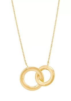 Brand new ⭐ Interlock Paperclip on Cable Chain Necklace in 10K Yellow Gold by Belk & Co. 🥰 -DealsBelk & Co. Store Belk 24564