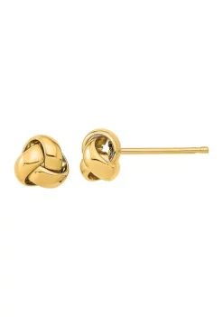 Budget 🌟 14K Yellow Gold Polished Love Knot Post Earrings by Belk & Co. 🔥 -DealsBelk & Co. Store Belk 24585