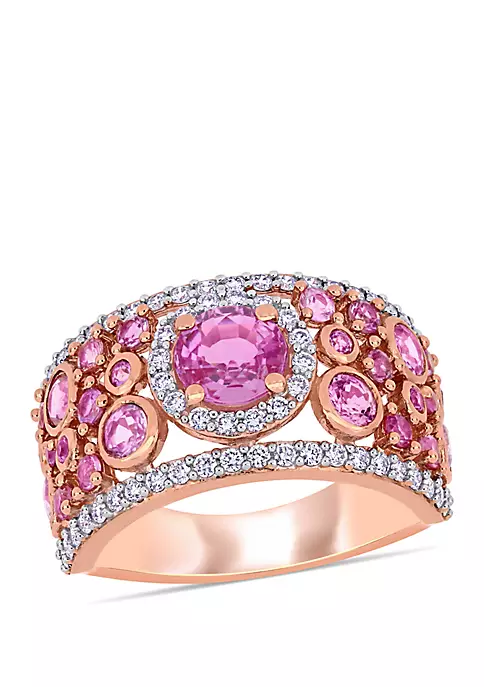Best deal ๐ 2.6 ct. t.w. Pink Sapphire and 1/2 ct. t.w. Diamond Halo Cuff Ring in 14k Rose Gold by Belk & Co. ๐ฅฐ 1 Best deal ๐ 2.6 ct. t.w. Pink Sapphire and 1/2 ct. t.w. Diamond Halo Cuff Ring in 14k Rose Gold by Belk & Co. ๐ฅฐ
