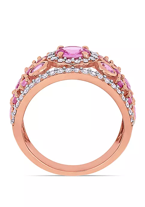 Best deal ๐ 2.6 ct. t.w. Pink Sapphire and 1/2 ct. t.w. Diamond Halo Cuff Ring in 14k Rose Gold by Belk & Co. ๐ฅฐ 3 Best deal ๐ 2.6 ct. t.w. Pink Sapphire and 1/2 ct. t.w. Diamond Halo Cuff Ring in 14k Rose Gold by Belk & Co. ๐ฅฐ - Image 3