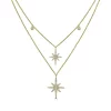 Top 10 ⭐ 1/3 ct. t.w. Diamond Layered Starburst Necklace in 14K White Gold by Belk & Co. ✔️