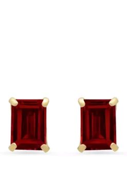 Coupon ✨ 14k White Gold Solitaire Emerald-Cut Birthstone Stud Earrings by Belk & Co. 🔥 -DealsBelk & Co. Store Belk 2472