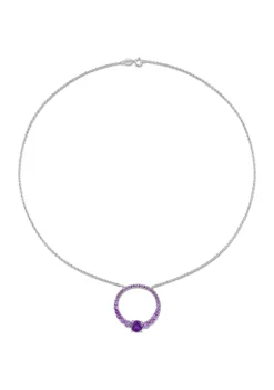 Brand new 🛒 3 CT TGW African Amethyst Circle of Life Pendant with Chain in Sterling Silver by Belk & Co. 🎁 10 Brand new 🛒 3 CT TGW African Amethyst Circle of Life Pendant with Chain in Sterling Silver by Belk & Co. 🎁 -DealsBelk & Co. Store Belk 24733
