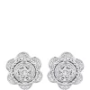 Promo 🧨 1/5 ct. t.w. Diamond Flower Earrings in Sterling Silver by Belk & Co. 👏