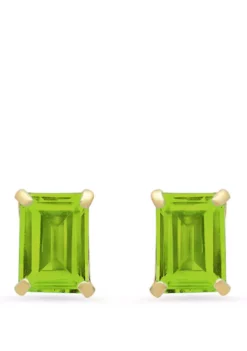 Coupon ✨ 14k White Gold Solitaire Emerald-Cut Birthstone Stud Earrings by Belk & Co. 🔥 -DealsBelk & Co. Store Belk 2475