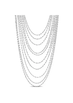 Coupon 🥰 Multi-Strand Chain Necklace in Sterling Silver, 18" by Belk & Co. 🎁 -DealsBelk & Co. Store Belk 24753