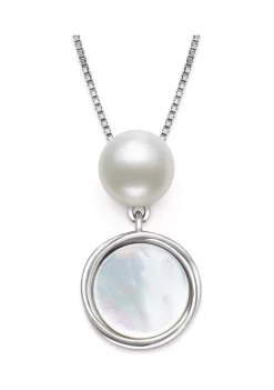 Cheap ❤️ Mother of Pearl & Freshwater Pearl Pendant Necklace by Belk & Co. 🥰