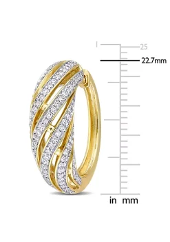 Discount ❤️ 1 ct. t.w. Diamond Swirl Design Hoop Earrings in 14K Yellow Gold by Belk & Co. ⌛ 7 Discount ❤️ 1 ct. t.w. Diamond Swirl Design Hoop Earrings in 14K Yellow Gold by Belk & Co. ⌛ -DealsBelk & Co. Store Belk 24809