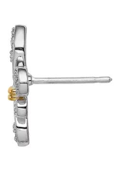 Wholesale โ๏ธ 1/8 ct. t.w. Diamond Fleur de Lis Post Earrings in Rhodium Plated and 14 Karat Yellow Gold Sterling Silver by Belk & Co. ๐ 6 Wholesale โ๏ธ 1/8 ct. t.w. Diamond Fleur de Lis Post Earrings in Rhodium Plated and 14 Karat Yellow Gold Sterling Silver by Belk & Co. ๐ -DealsBelk & Co. Store Belk 24848