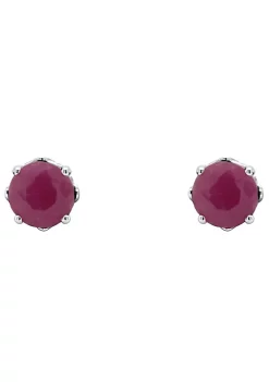 Promo 🛒 Sterling Silver 5mm Round Ruby Stud Earrings by Belk & Co. 😍 -DealsBelk & Co. Store Belk 24864