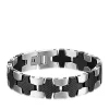 Flash Sale 🛒 Men's Stainless Steel Textured Bracelet by Belk & Co. 🤩