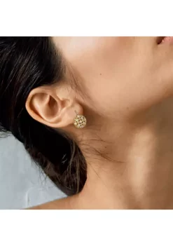 Buy 😉 1/5 ct. t.w. Diamond Lace Earrings in 14K Yellow Gold by Belk & Co. 🎁 -DealsBelk & Co. Store Belk 24905