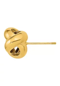 Best Sale 🌟 14K Yellow Gold Polished Love Knot Post Earrings by Belk & Co. 😀 -DealsBelk & Co. Store Belk 24952