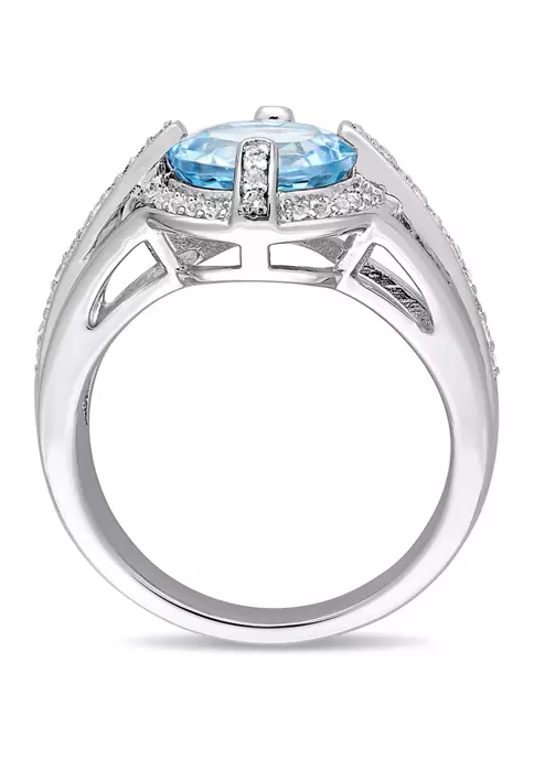 Best reviews of 😉 3 3/4 CT TGW Sky Blue and White Topaz Halo Split Shank Ring in Sterling Silver by Belk & Co. 🔔 5 Best reviews of 😉 3 3/4 CT TGW Sky Blue and White Topaz Halo Split Shank Ring in Sterling Silver by Belk & Co. 🔔 - Image 5