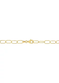 Deals 😍 6.5MM Rolo Chain Link Bracelet in 18k Yellow Gold Plated Sterling Silver by Belk & Co. 🔥 -DealsBelk & Co. Store Belk 24993