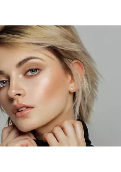 Best Pirce 💯 4.37 CT TGW White Topaz Post Earrings Silver by Belk & Co. ⌛ -DealsBelk & Co. Store Belk 24998