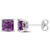 Flash Sale 🌟 Lab Created 2 CT TGW Square Created Alexandrite Earrings in Sterling Silver by Belk & Co. ⭐