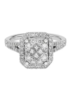 Deals ✔️ 1 ct. t.w. Diamond Ring in 10K White Gold by Belk & Co. 😍