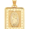 Best reviews of 🎁 14K Yellow Gold Square Frame Guadalupe Medal Pendant by Belk & Co. ❤️