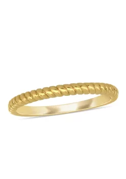 Coupon 🎁 Wedding Band with Twist Design in 14K Yellow Gold by Belk & Co. 💯 -DealsBelk & Co. Store Belk 25038